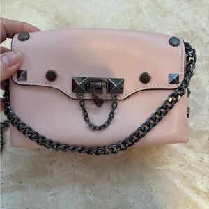 Piumelli  Pink Chain Strap Women's leather Bag